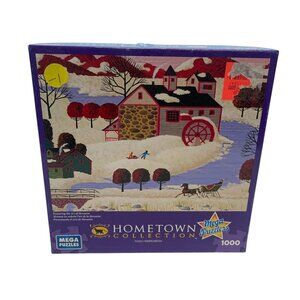 Mega Puzzles 1000-Piece‎ Jigsaw Puzzle Winter in Maine Hometown Collection